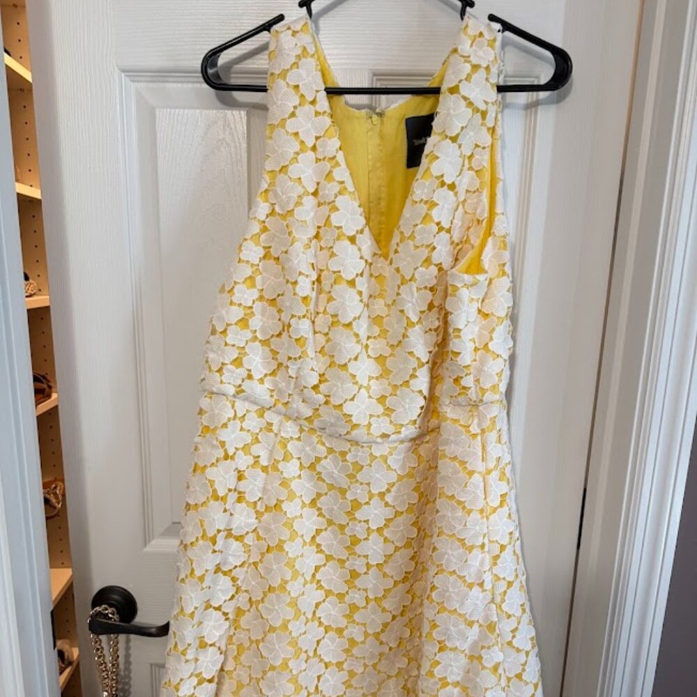 ModCloth Yellow Floral Lace Dress – Size 2X